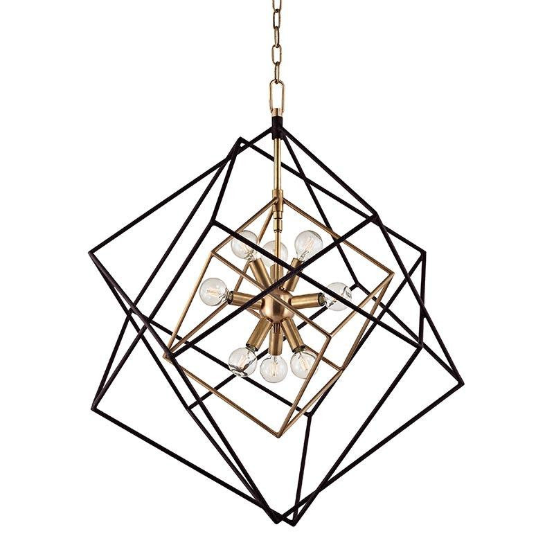 Hudson Valley Roundout Pendant Antique Brass