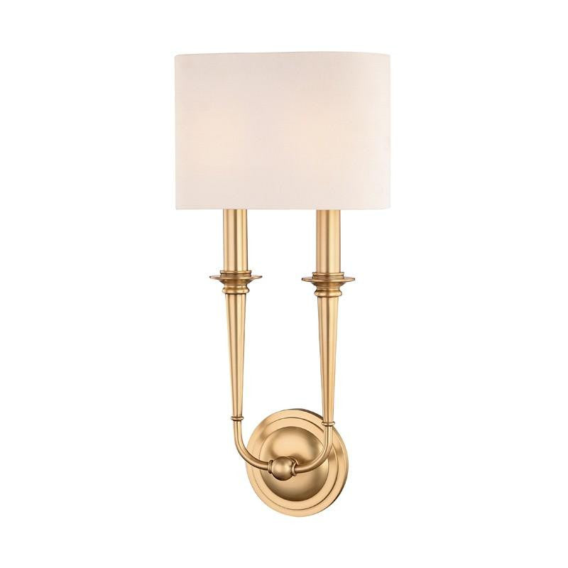 Hudson Valley Lourdes Wall Sconce Antique Brass