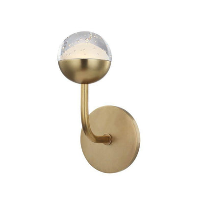 Hudson Valley Boca Bathroom Wall Sconce Aged Brass