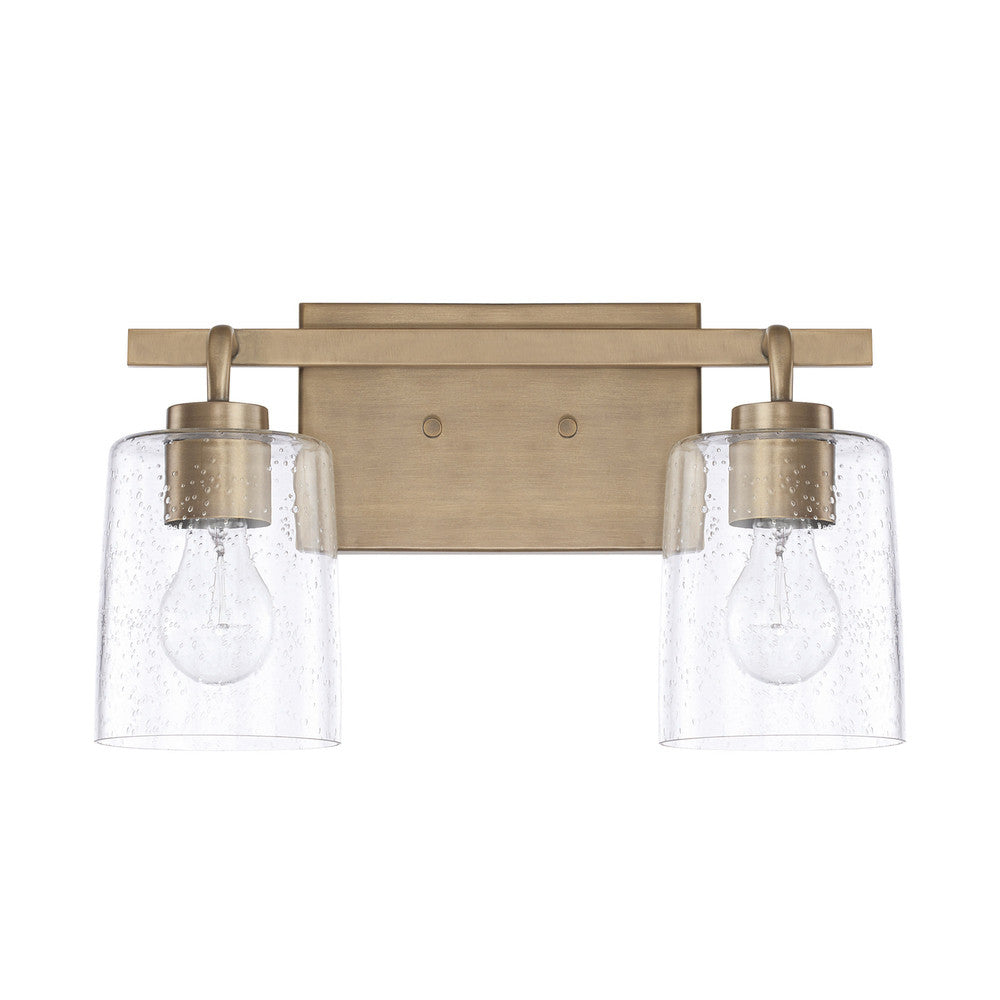 Capital Greyson Vanity Light Aged Brass