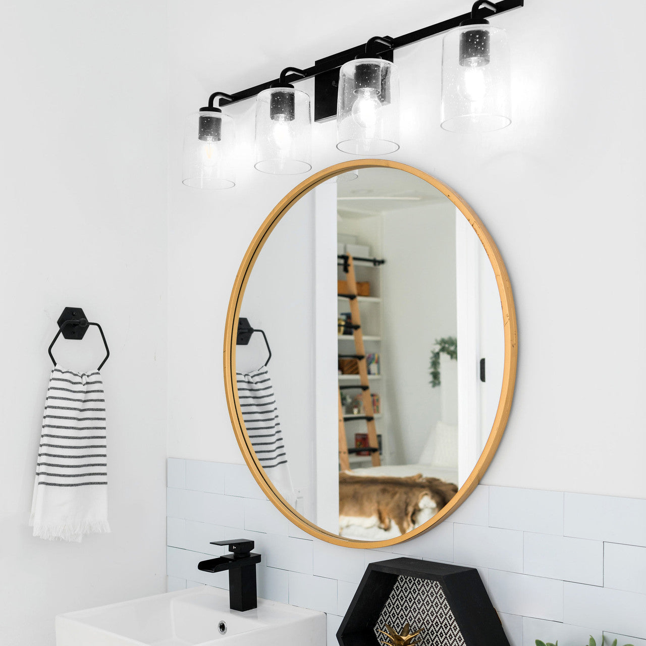 Capital Greyson Vanity Light Matte Black