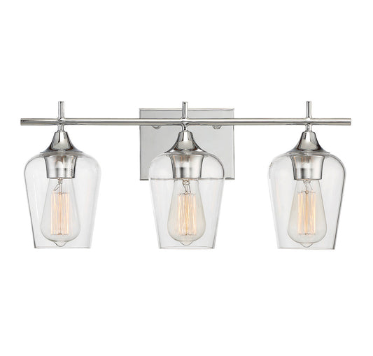 Savoy House Octave 3-Light Bath Vanity Polished Chrome