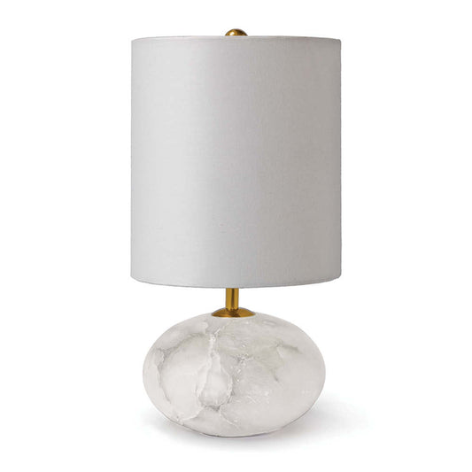 Regina Andrew Alabaster Mini Orb Lamp Gray, Natural Stone