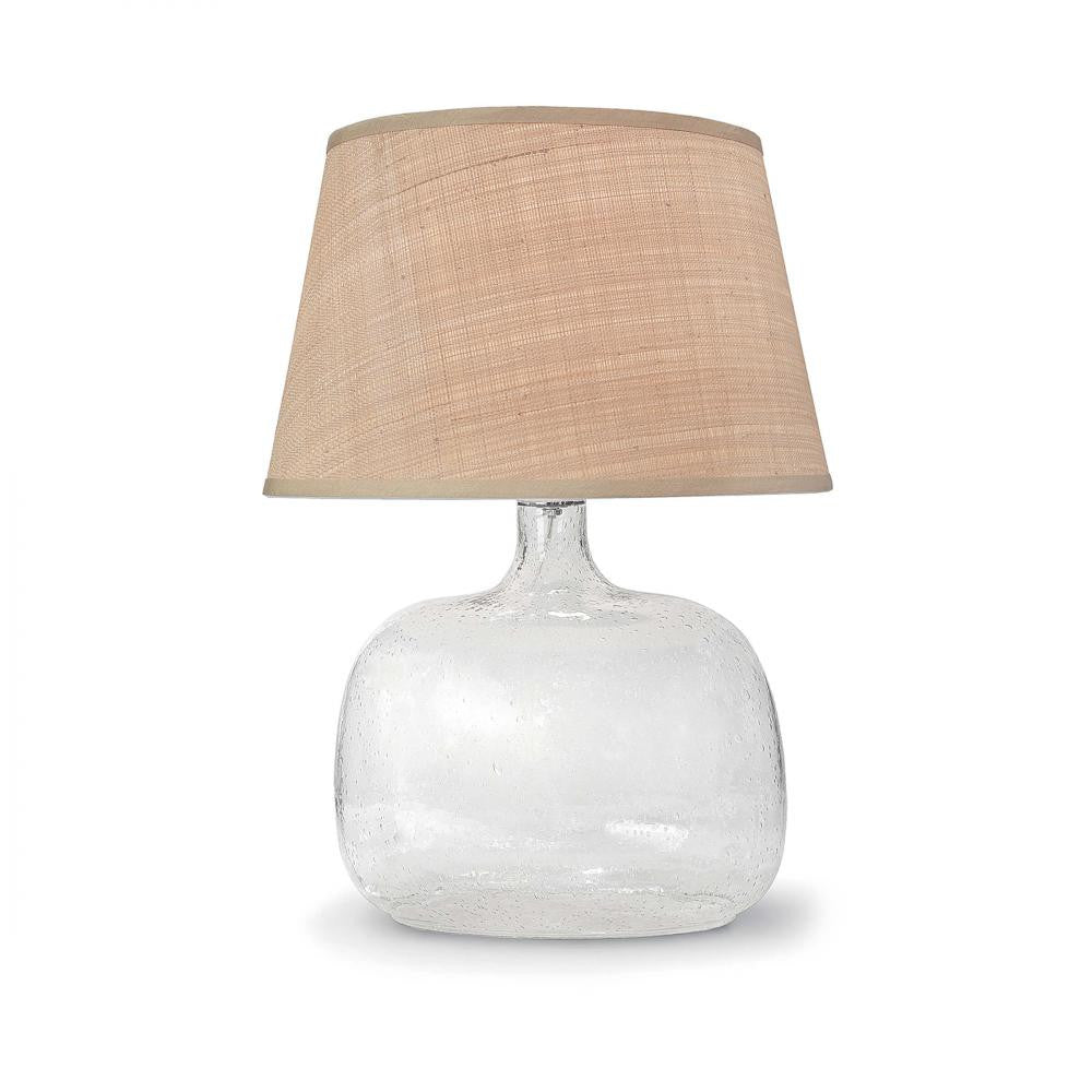Regina Andrew Seeded Oval Glass Table Lamp Clear