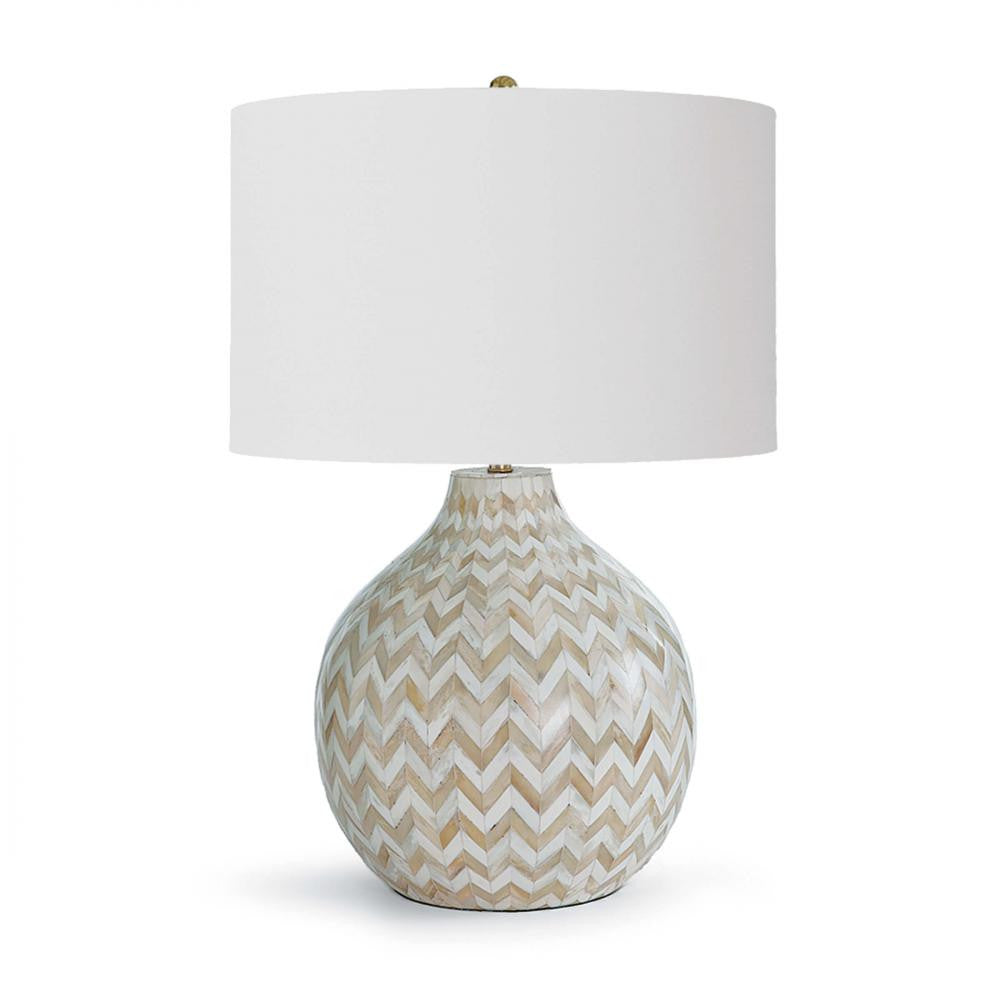 Regina Andrew Chevron Bone Table Lamp Wood, Natural