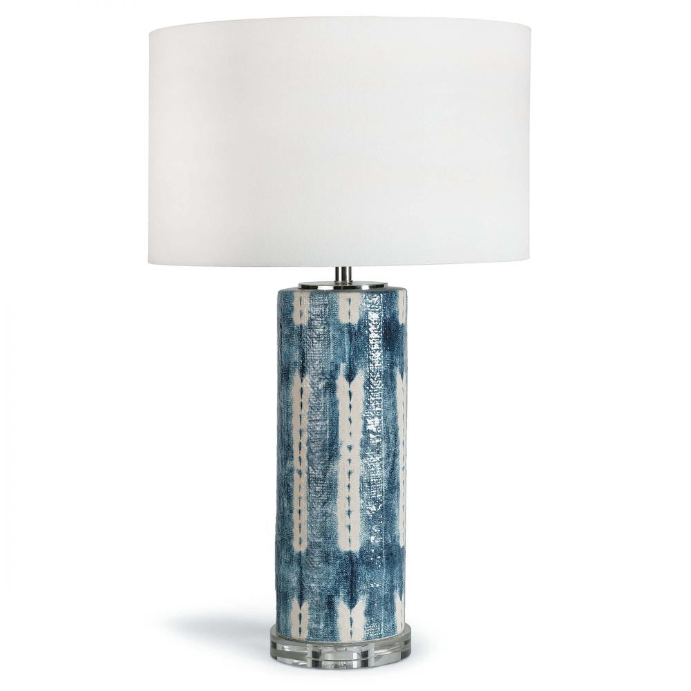 Regina Andrew Mali Ceramic Table Lamp Blue, Indigo