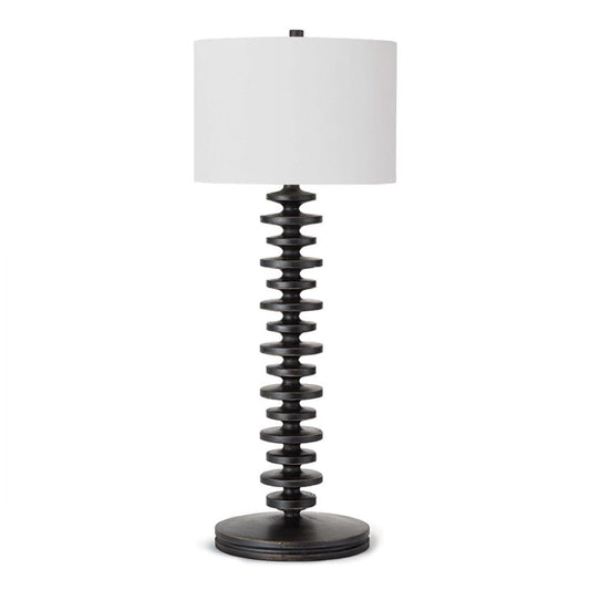 Regina Andrew Fishbone Table Lamp Black, Ebony