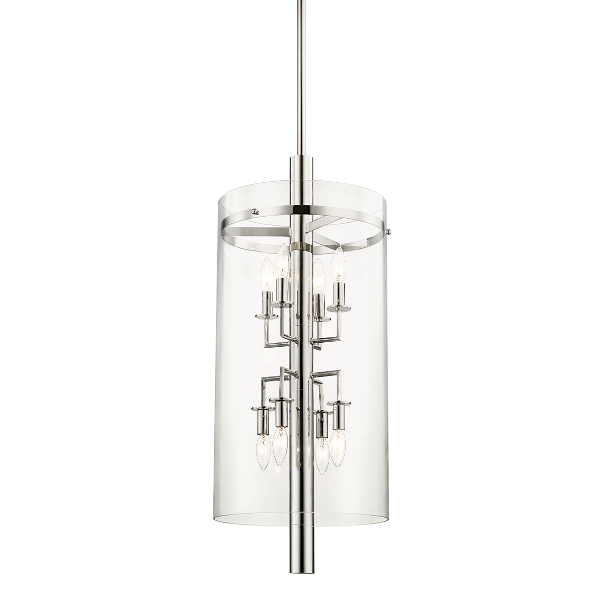 Hudson Valley Baxter 8-Light Lantern Polished Nickel