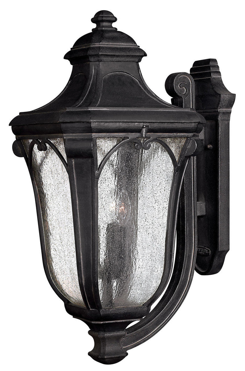 Hinkley Trafalgar Outdoor Wall Mount Lantern Museum Black