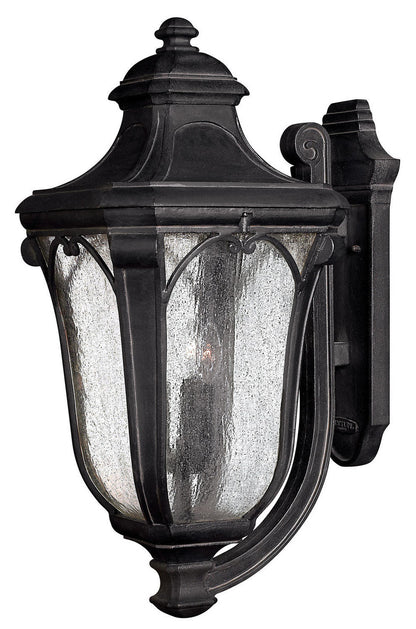 Hinkley Trafalgar Outdoor Wall Mount Lantern Museum Black