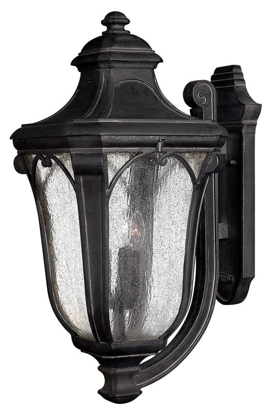 Hinkley Trafalgar Outdoor Wall Mount Lantern Museum Black