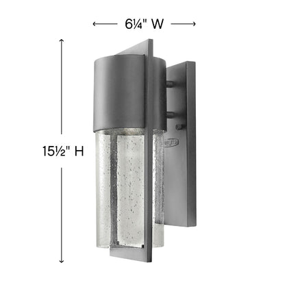 Hinkley Shelter Outdoor Wall Mount Lantern Buckeye Bronze