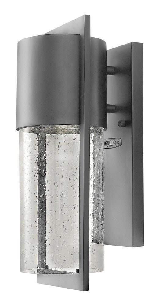 Hinkley Shelter Outdoor Wall Mount Lantern Hematite Gray