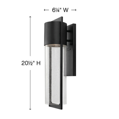 Hinkley Shelter Outdoor Wall Mount Lantern Hematite Gray