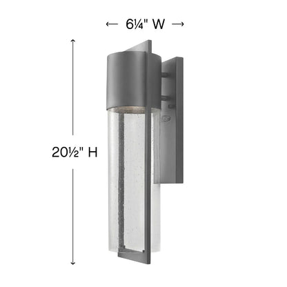 Hinkley Shelter Outdoor Wall Mount Lantern Buckeye Bronze