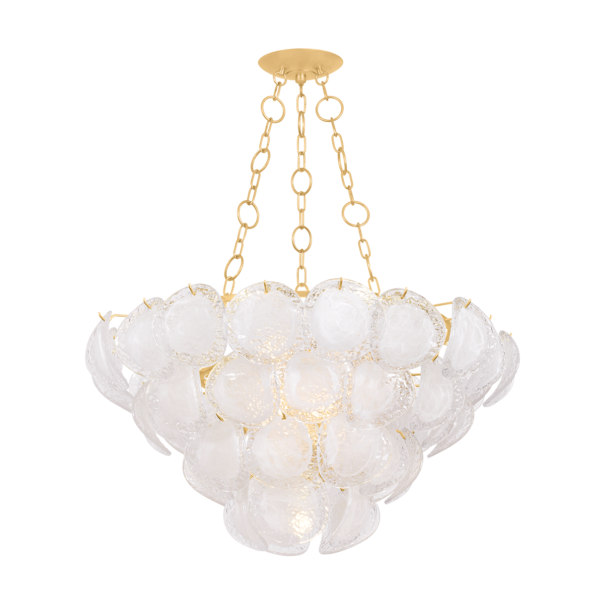 Hudson Valley Cedar Hill 9-Light Chandelier Vintage Gold Leaf