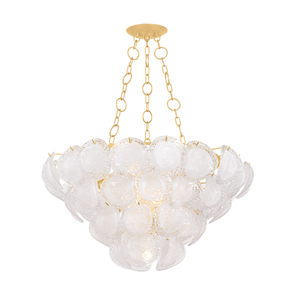 Hudson Valley Cedar Hill 9-Light Chandelier Vintage Gold Leaf