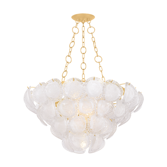 Hudson Valley Cedar Hill 9-Light Chandelier Vintage Gold Leaf