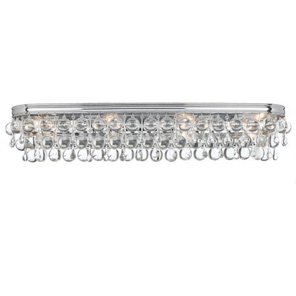 Crystorama Calypso 8 Light Bathroom Vanity Polished Chrome