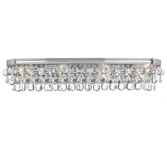 Crystorama Calypso 8 Light Bathroom Vanity Polished Chrome