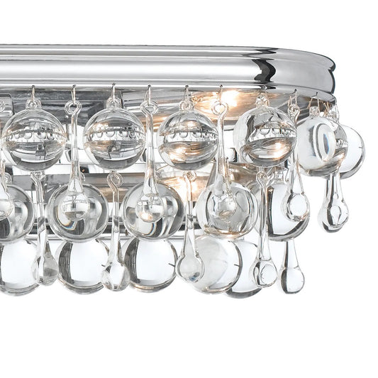 Crystorama Calypso 8 Light Bathroom Vanity Vibrant Bronze