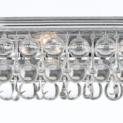 Crystorama Calypso 8 Light Bathroom Vanity Vibrant Gold