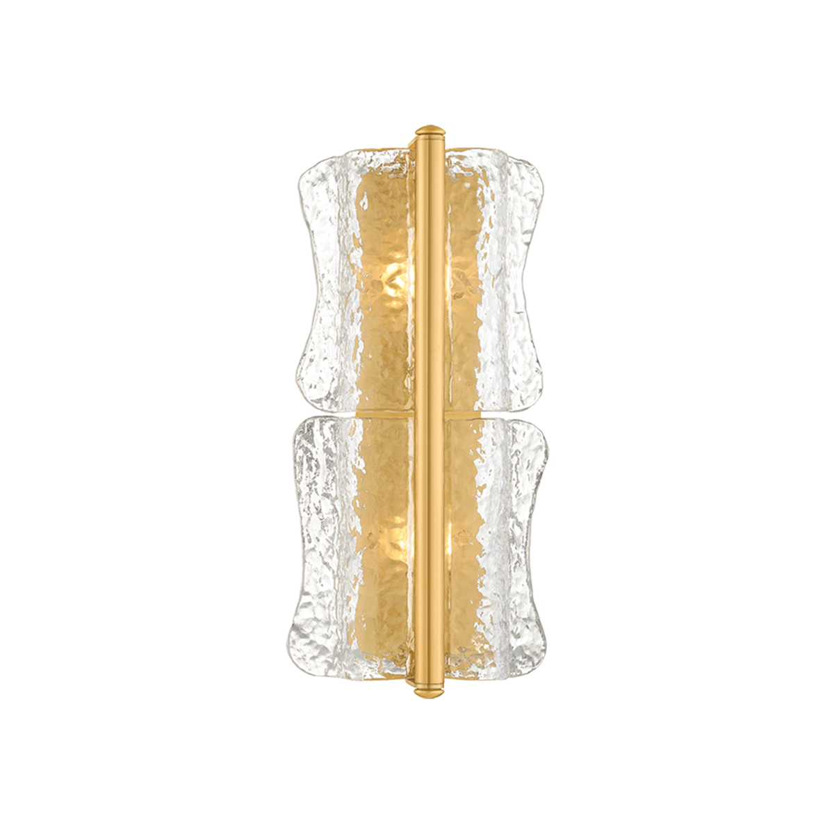 Hudson Valley Fosterdale 2-Light Wall Sconce Aged Brass
