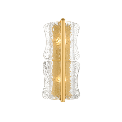 Hudson Valley Fosterdale 2-Light Wall Sconce Aged Brass