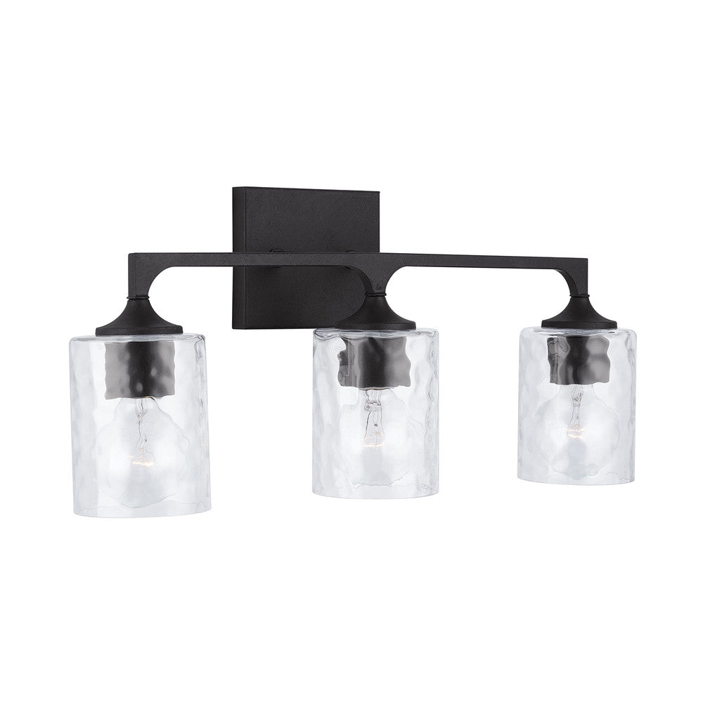 Capital Clint Vanity Light Black Iron