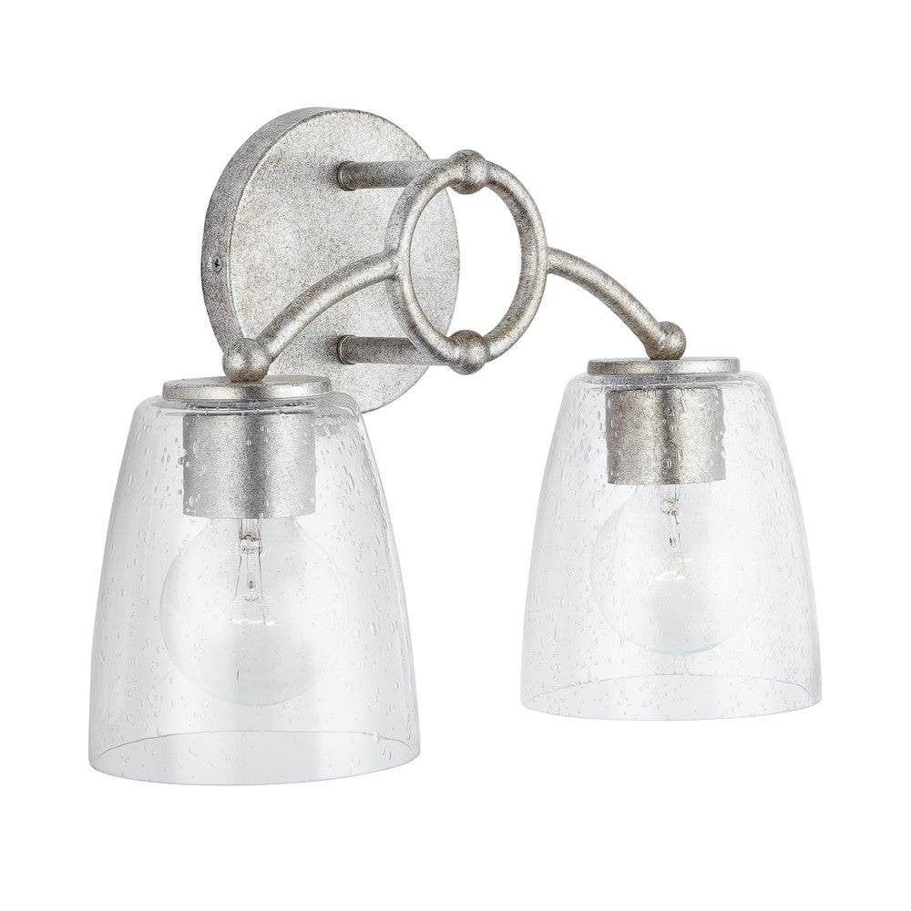 Capital Oran Vanity Light Antique Silver