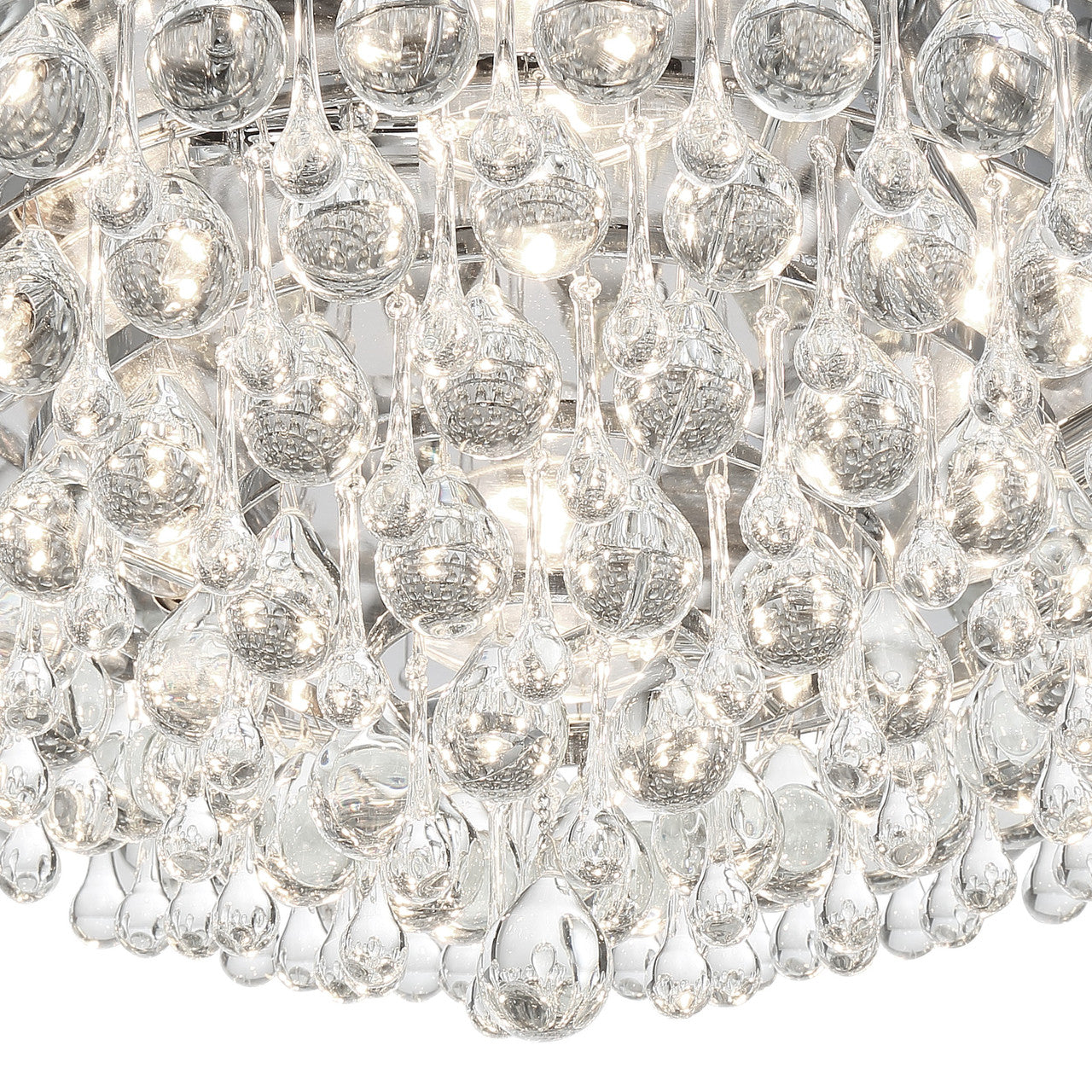 Crystorama Calypso 6 Light Flush Mount Vibrant Bronze