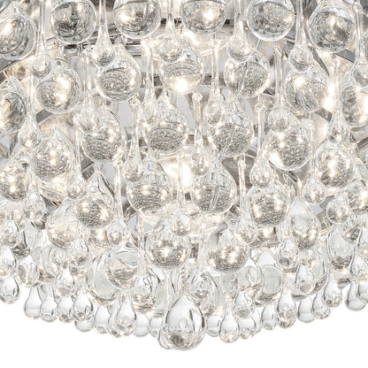 Crystorama Calypso 6 Light Flush Mount Vibrant Bronze