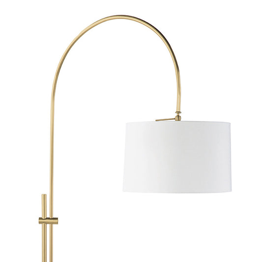 Arc Floor Lamp With Fabric Shade