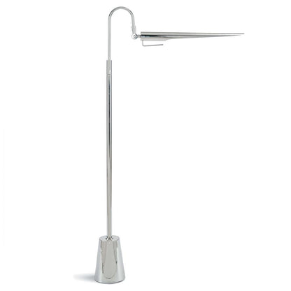Regina Andrew Raven Floor Lamp Nickel, Polished Nickel