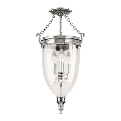 Hudson Valley Hanover Semi-Flush Mount Polished Nickel