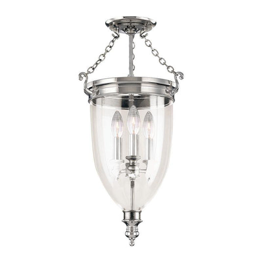 Hudson Valley Hanover Semi-Flush Mount Polished Nickel