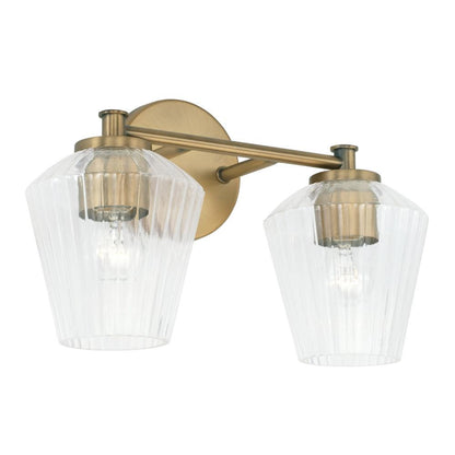 Capital Beau Vanity Light Aged Brass