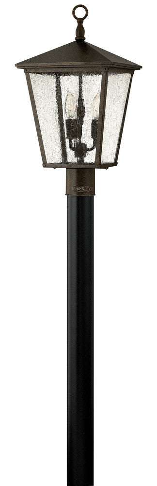Hinkley Trellis Outdoor Post Top or Pier Mount Lantern Regency Bronze