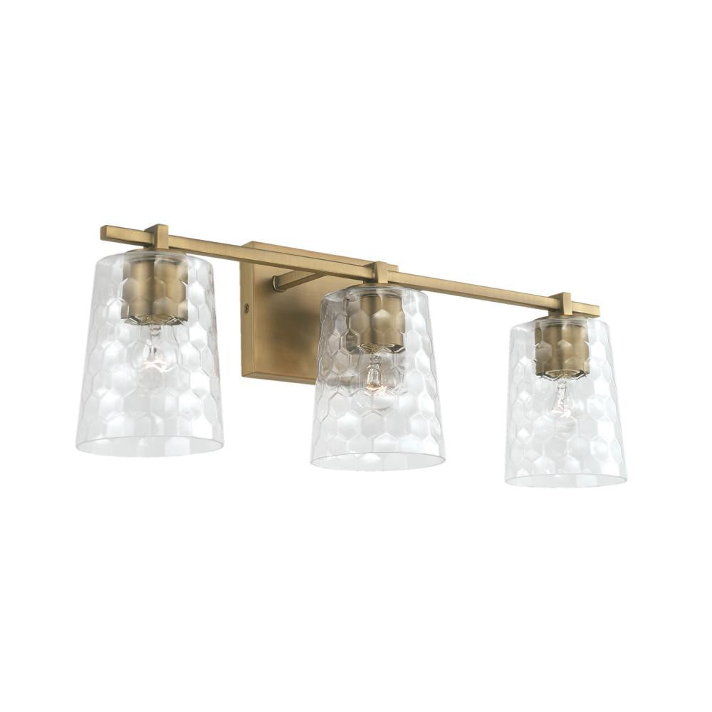 Capital Burke Vanity Light Aged Brass