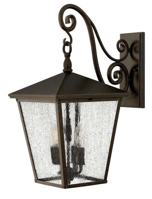 Hinkley Trellis Outdoor Wall Mount Lantern Regency Bronze