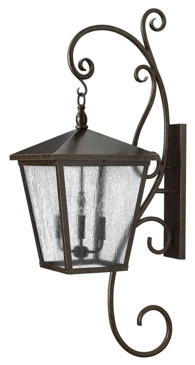 Hinkley Trellis Outdoor Wall Mount Lantern Regency Bronze