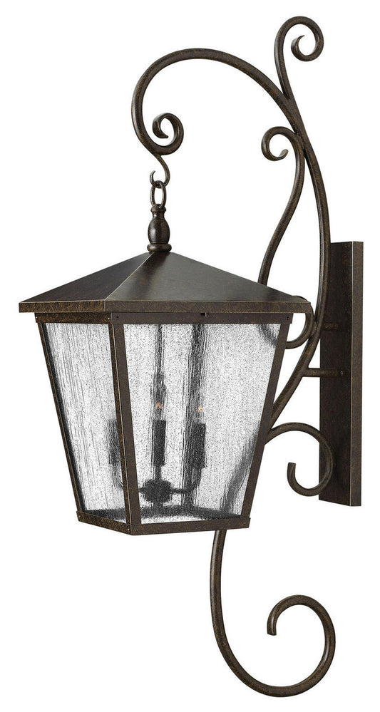 Hinkley Trellis Outdoor Wall Mount Lantern Regency Bronze