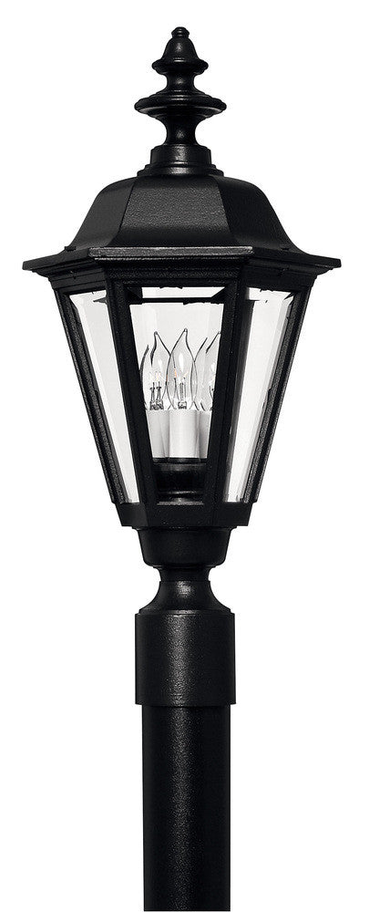 Hinkley Manor House Large Post Mount Black
