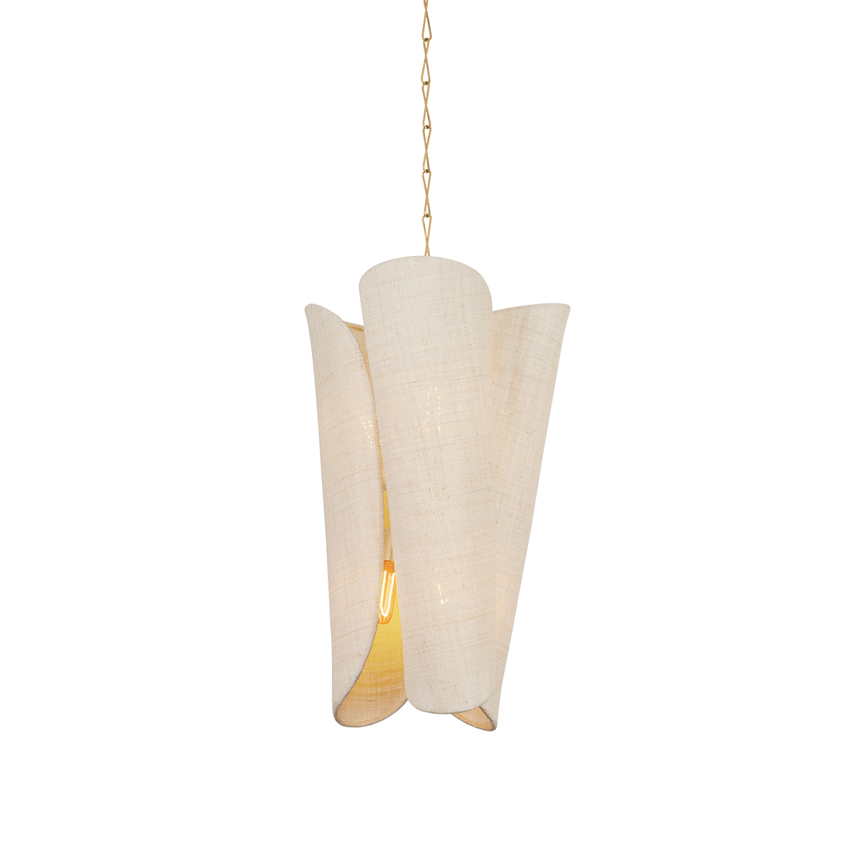 Hudson Valley Springhill 6-Light Pendant Gold Leaf