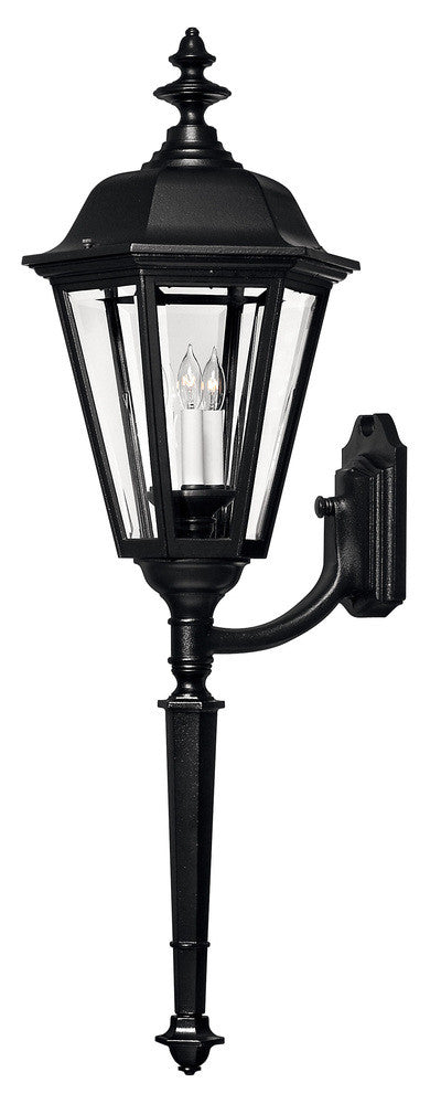 Hinkley Manor House Outdoor Wall Mount Lantern Black