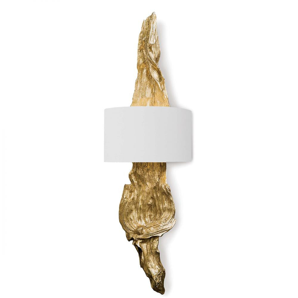 Regina Andrew Driftwood Wall Sconce Gold, Antique Gold Leaf