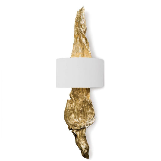 Regina Andrew Driftwood Wall Sconce Gold, Antique Gold Leaf