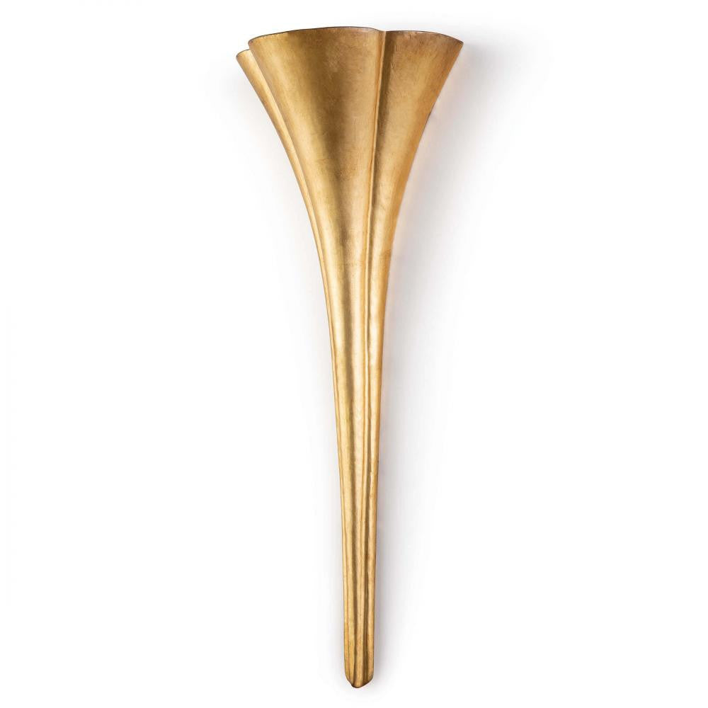 Regina Andrew Lillian Wall Sconce Gold, Gold Leaf