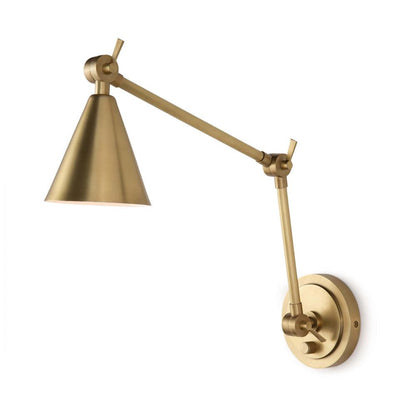 Regina Andrew Sal Task Wall Sconce Brass