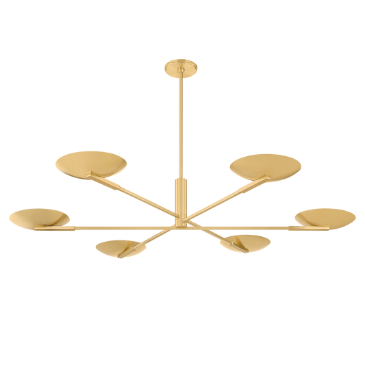 Hudson Valley Johnson Chandelier Aged Brass